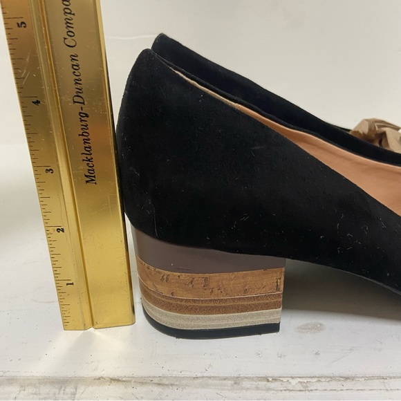 Women's Faryl by Farylrobin Bella Stack Block Heel Pumps Black Size 9 - Picture 10 of 11